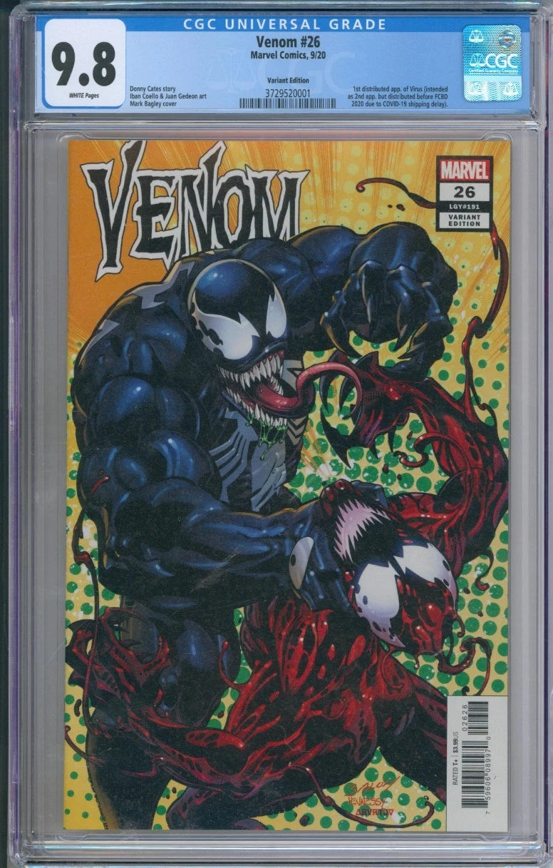 Venom #26 (LGY #191) CGC 9.8 (1st distributed apperance of Viper)