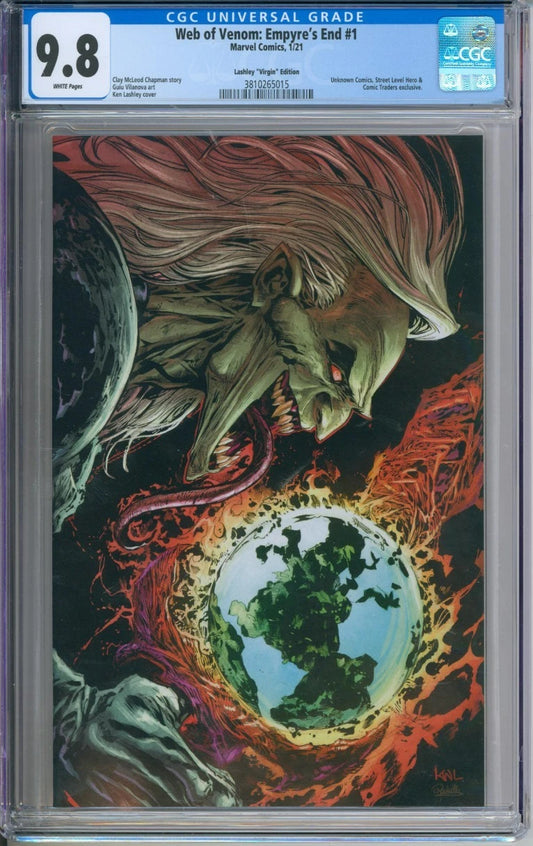 Web Of Venom: Empyre's End #1 CGC 9.8 Lashley "Virgin" Edition