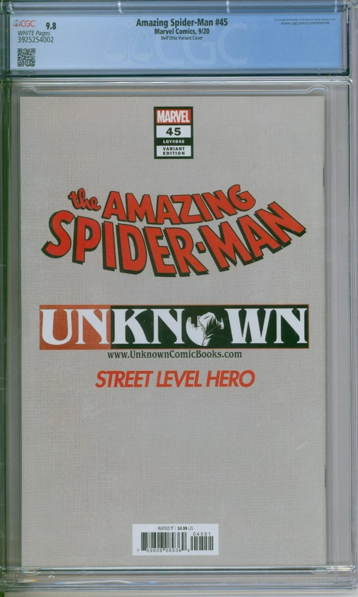 The Amazing Spider-Man #45 CGC 9.8 Dell'Otto Variant Cover