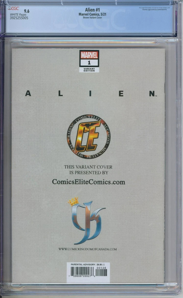 Alien #1 CGC 9.6 Brown Variant Edition Cover Exclusive