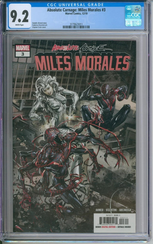 Absolute Carnage: Miles Morales #3 CGC 9.2 Saladin Ahmed