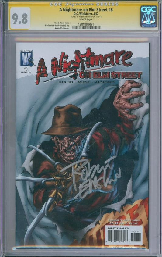 A Nightmare On Elm Street #8 CGC Signature Series 9.8 Signed By Robert Englund