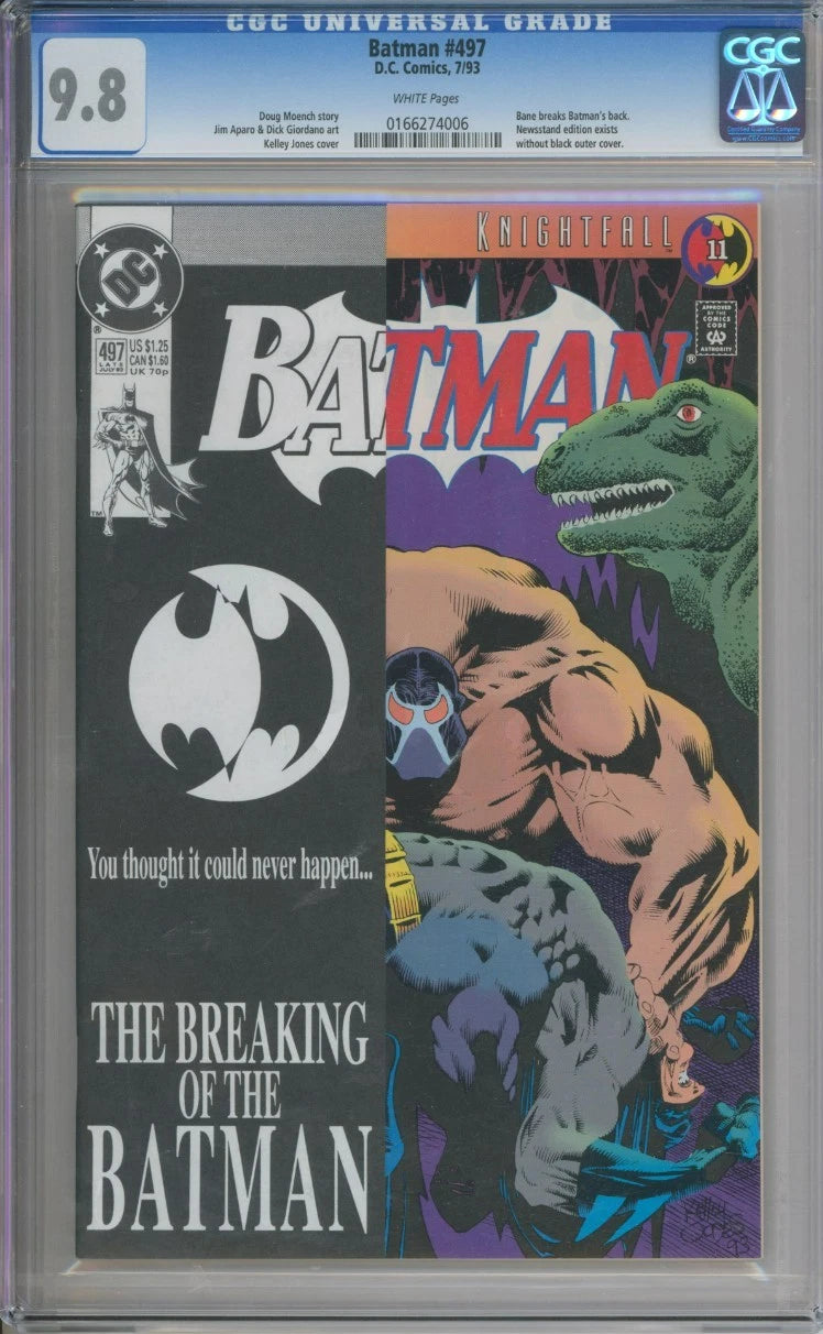 Batman #497 CGC 9.8 Bane Breaks Batman's Back