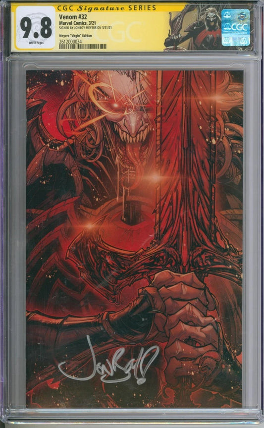 Venom #32 CGC Signature Series 9.8 Signed by Jonboy Meyers