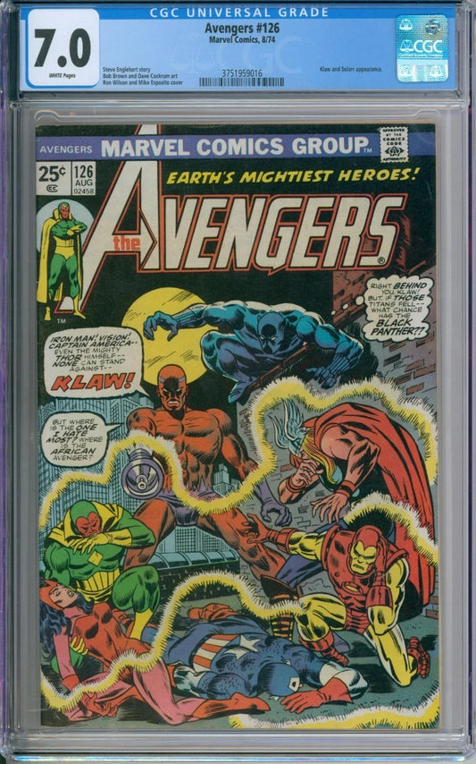 Avengers #126 CGC 7.0 Steve Englehart
