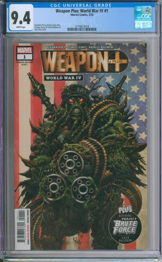 Weapon Plus: World War IV #1 CGC 9.4 Benjamin Percy & Ryan Cady