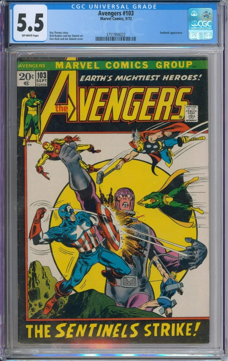 Avengers #103 CGC 5.5 Roy Thomas