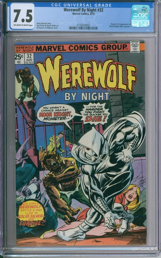 Werewolf By Night #32 CGC 7.5 1st Appearance Of Moon Knight