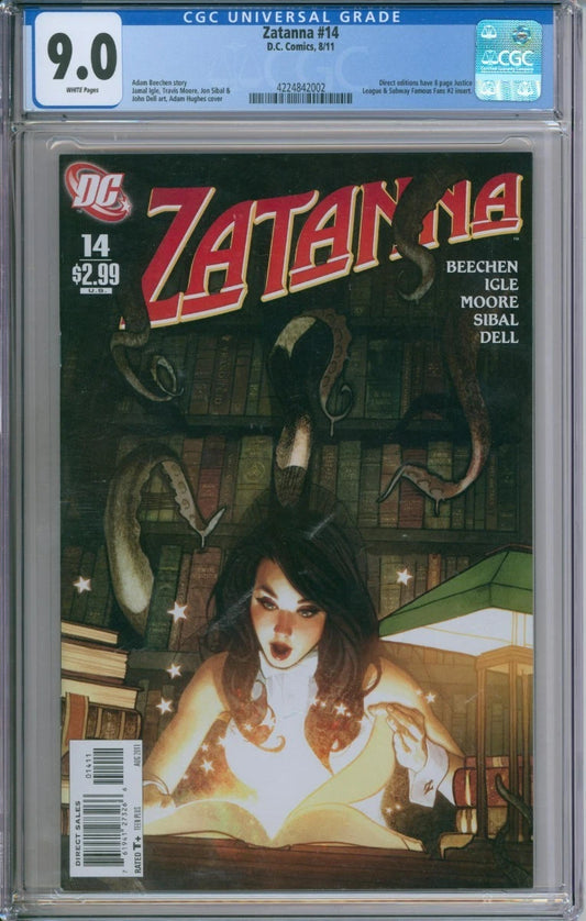 Zatanna #14 CGC 9.0 Adam Hughes