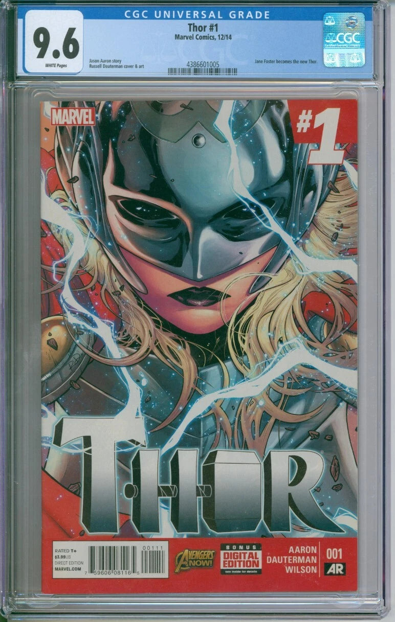 Thor #1 CGC 9.6 Jane Foster Becomes The New Thor
