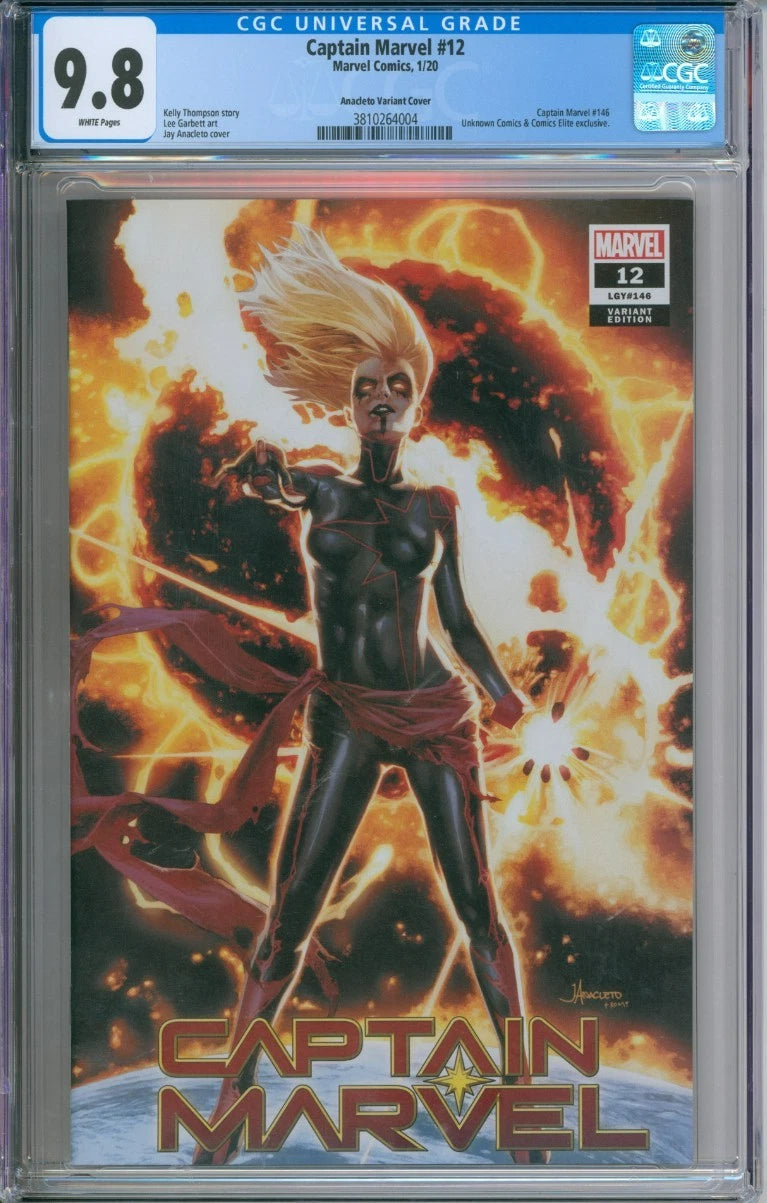 Captain Marvel #12 CGC 9.8 Variant Cover