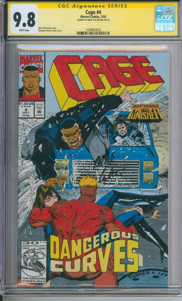 Cage #4 CGC Signature Series 9.8 Signed By Mike Colter