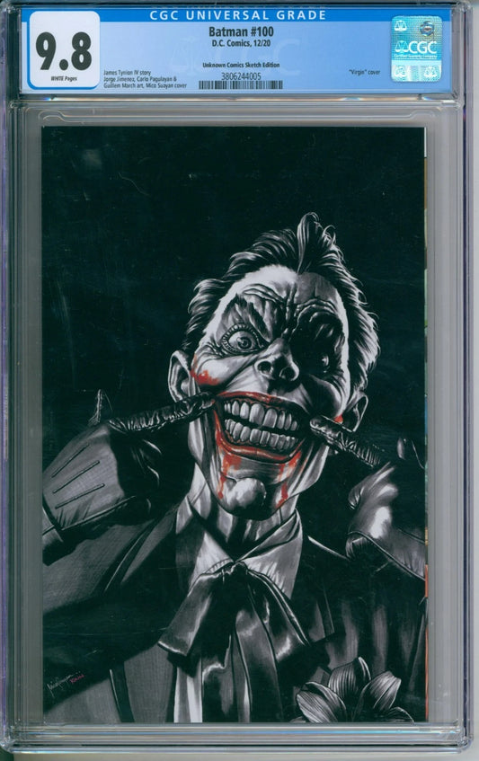 Batman #100 CGC 9.8 Sketch Edition Cover