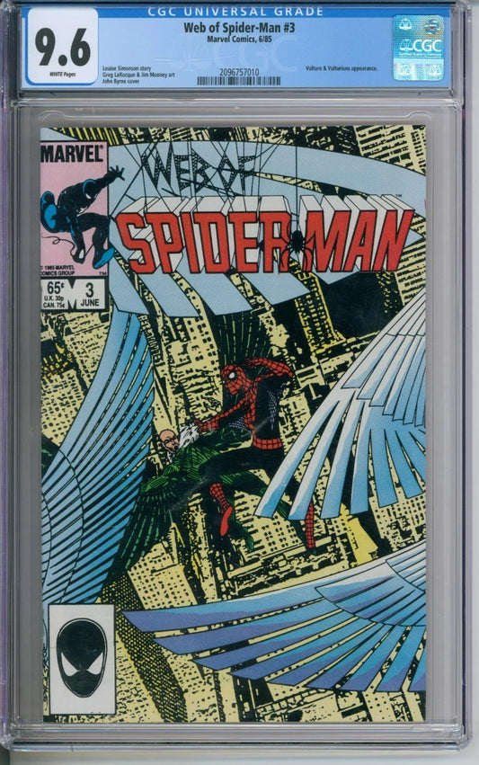 Web Of Spider-Man #3 CGC 9.6 Loise Simonson