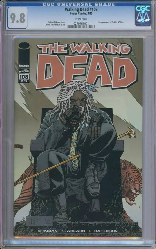 Walking Dead #108 CGC 9.8 1st Appearance Of Ezekiel & Shiva