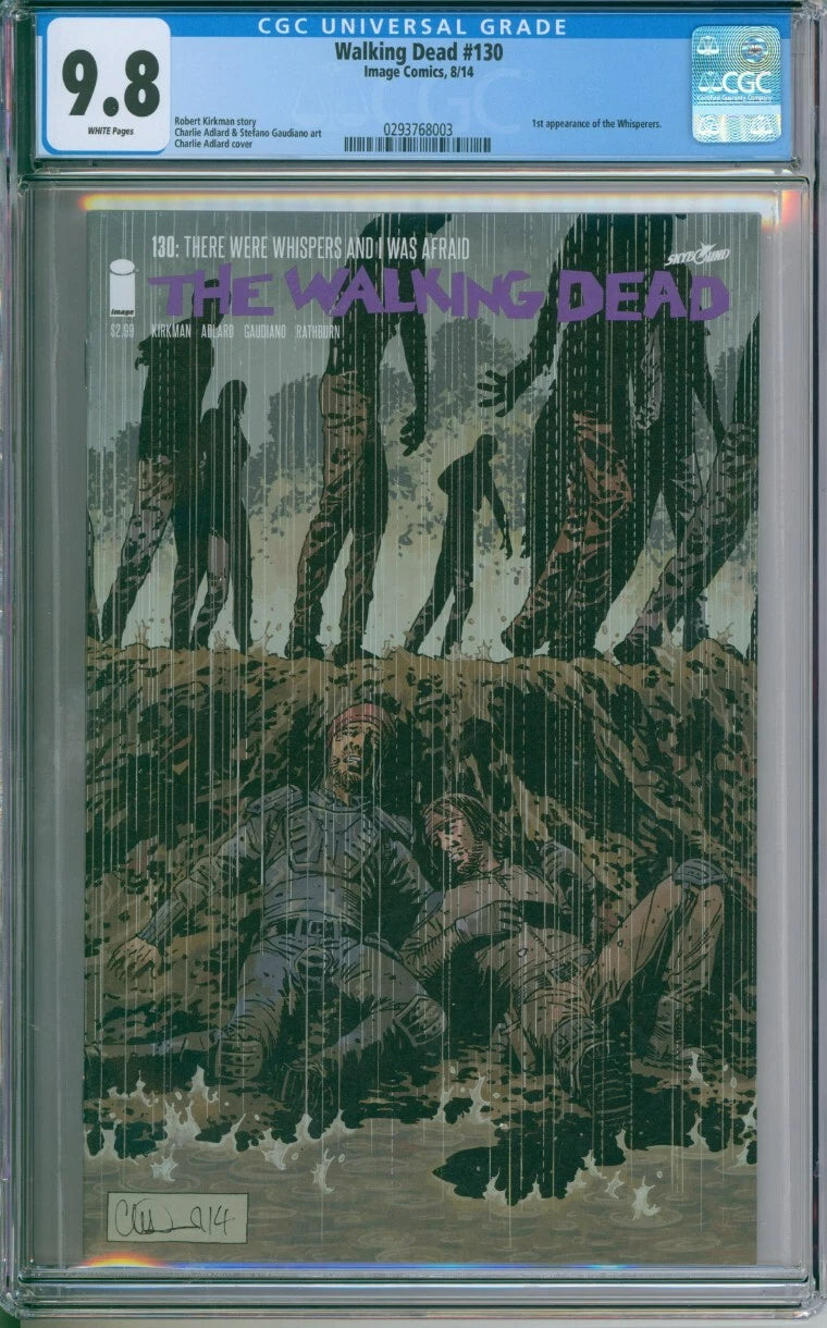 The Walking Dead #130 CGC 9.8 1st Appearance Of The Whisperers