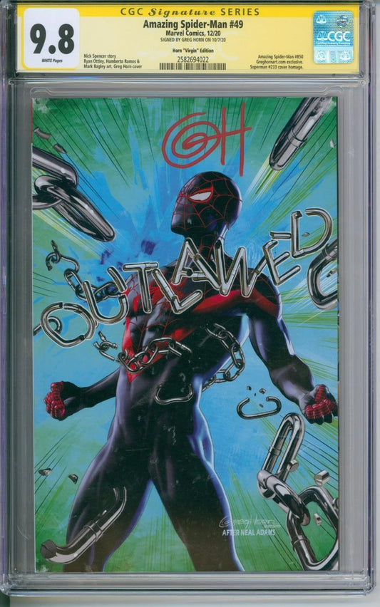 Amazing Spider-Man #49 CGC Signature Series 9.8 Signed Greg Horn