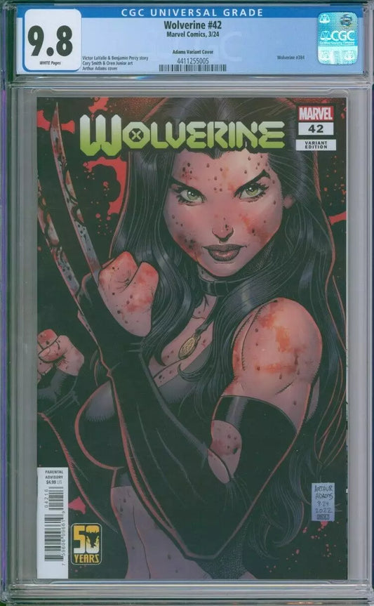 Wolverine #42 CGC 9.8 Arthur Adams Variant Cover
