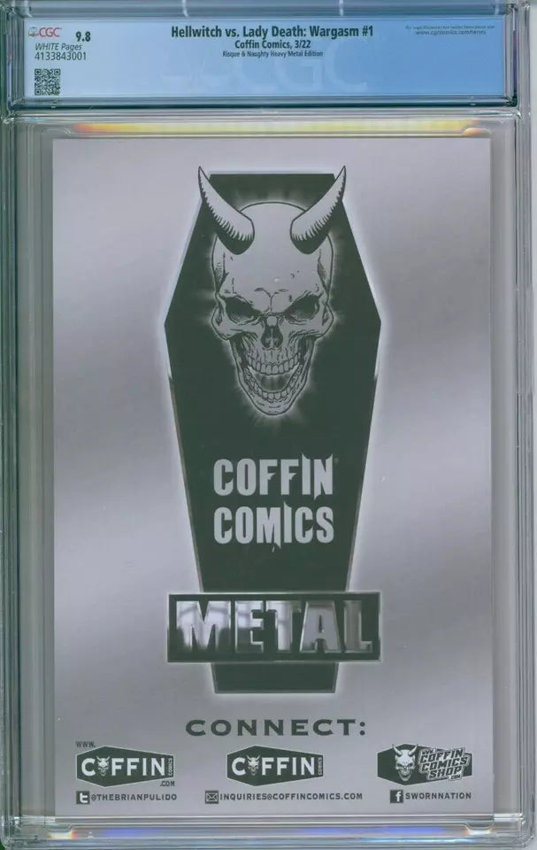 Hellwitch VS. Lady Death: Wargasm #1 CGC 9.8 Heavy Metal Edition