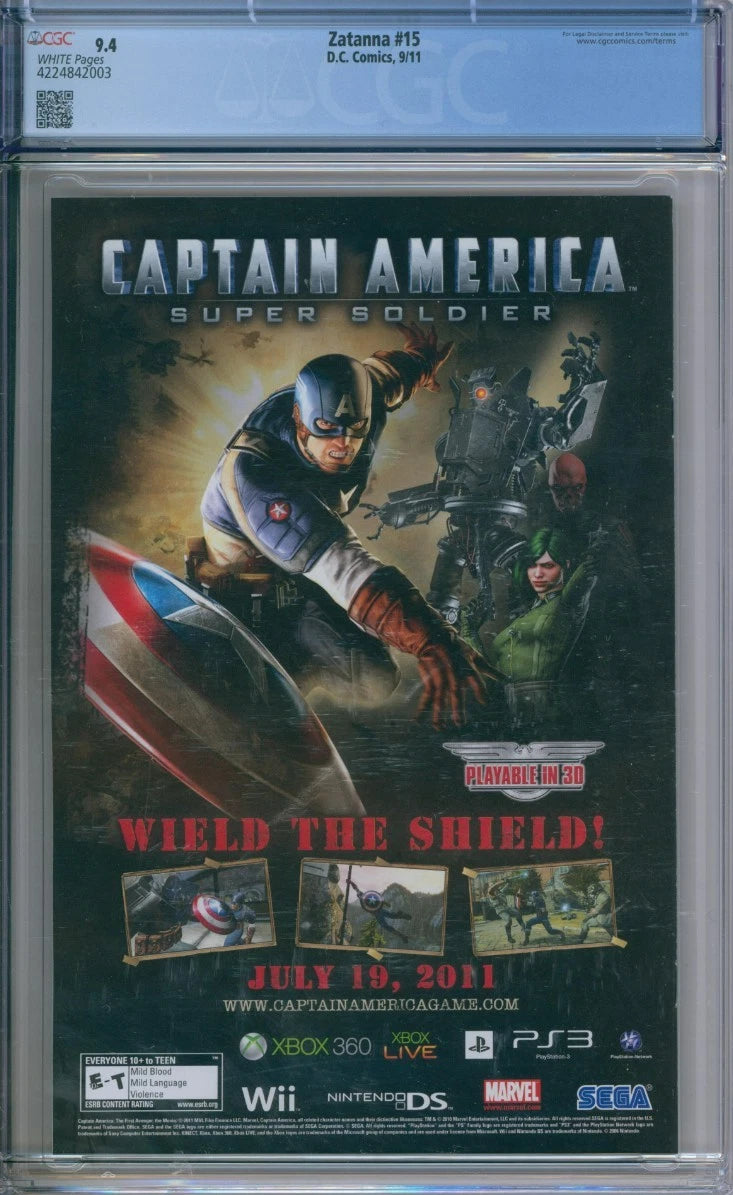 Zatanna #15 CGC 9.4 Adam Hughes