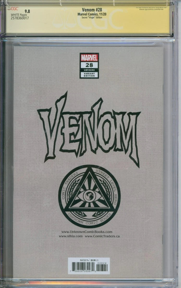 Venom #28 CGC Signature Series 9.8 Signed by Tyler Kirkham