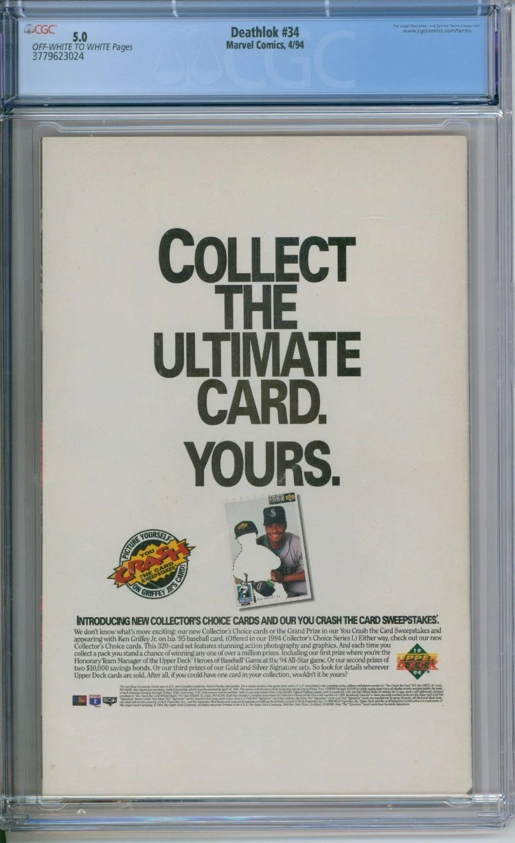 Deathlok #34 CGC 5.0 Gregory Wright