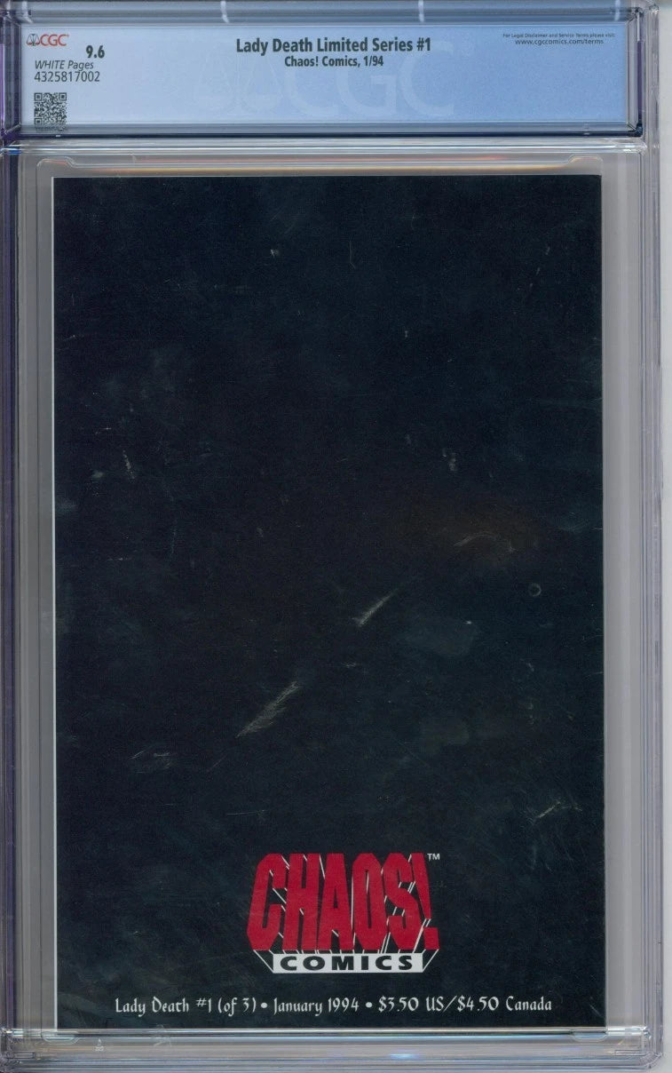 Lady Death Limited Series #1 CGC 9.6 Chromium Cover