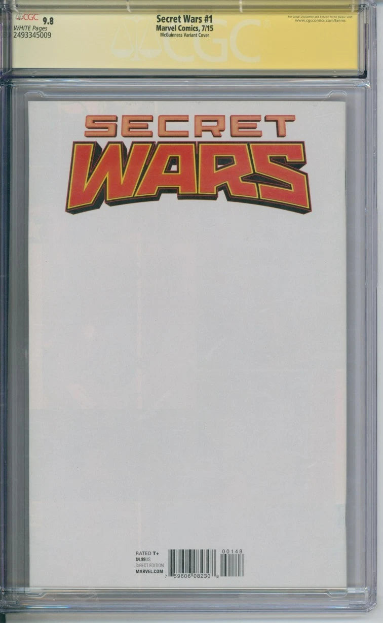 Secret Wars #1 CGC Signature Series 9.8 Signed By Ed McGuinness