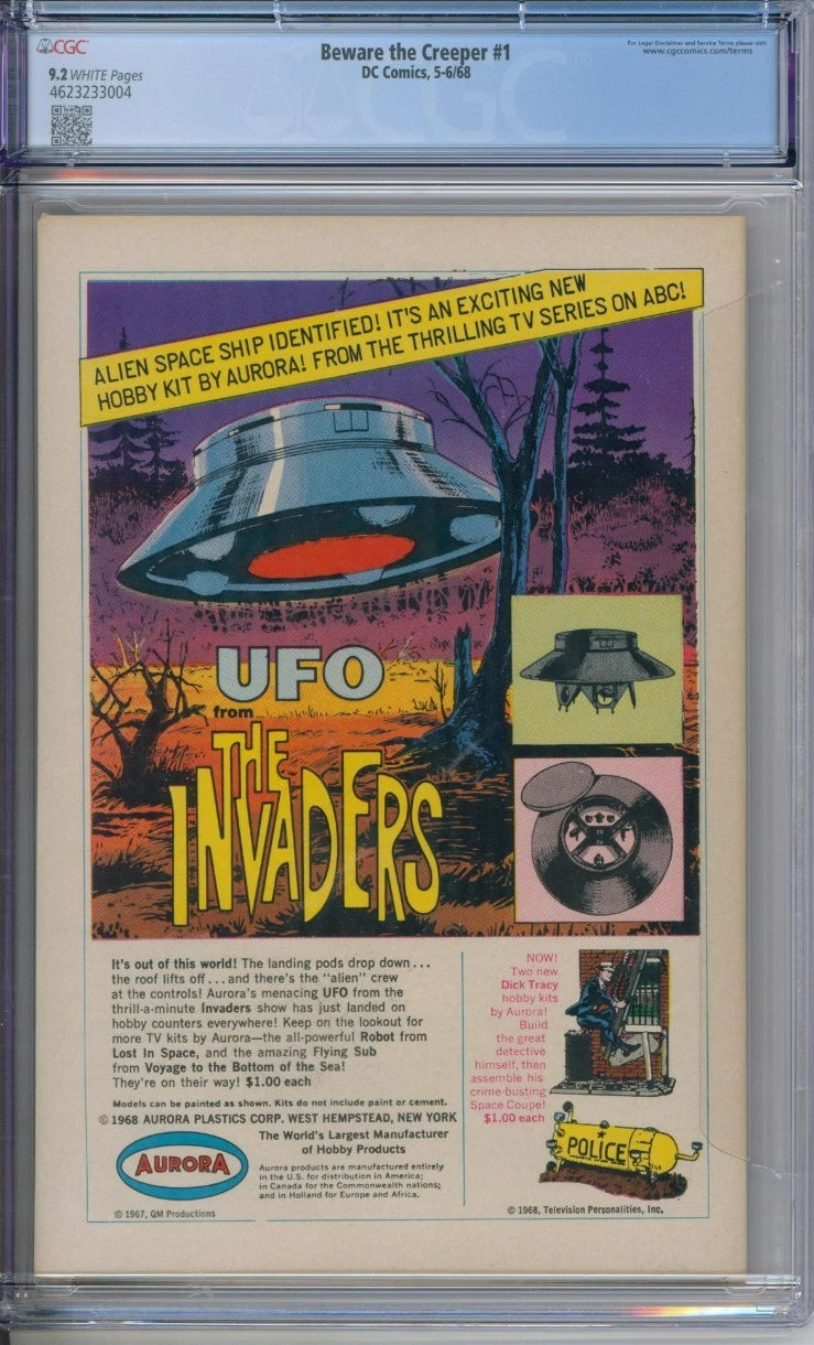 Beware The Creeper #1 CGC 9.2 Steve Ditko