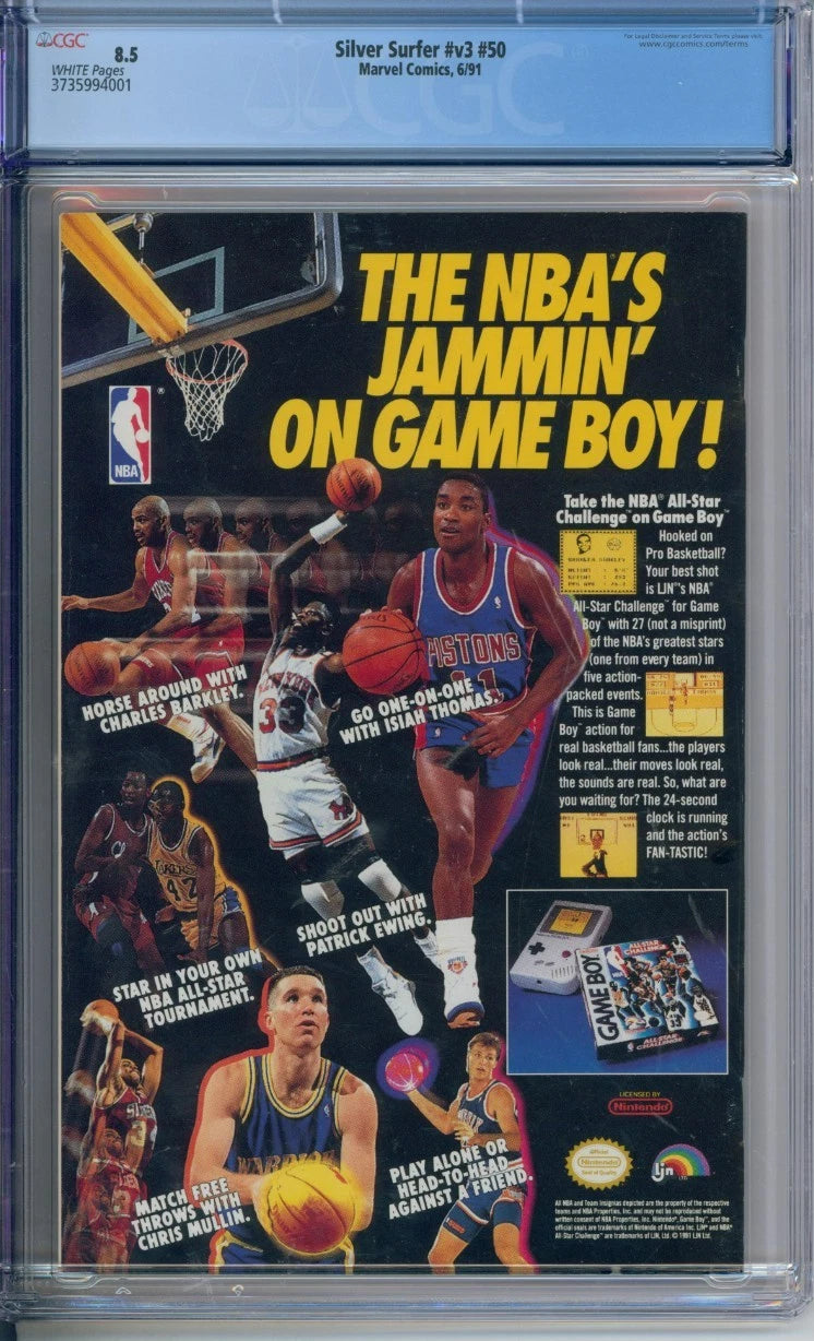 The Silver Surfer #V3 #50 CGC 8.5 Jim Starlin