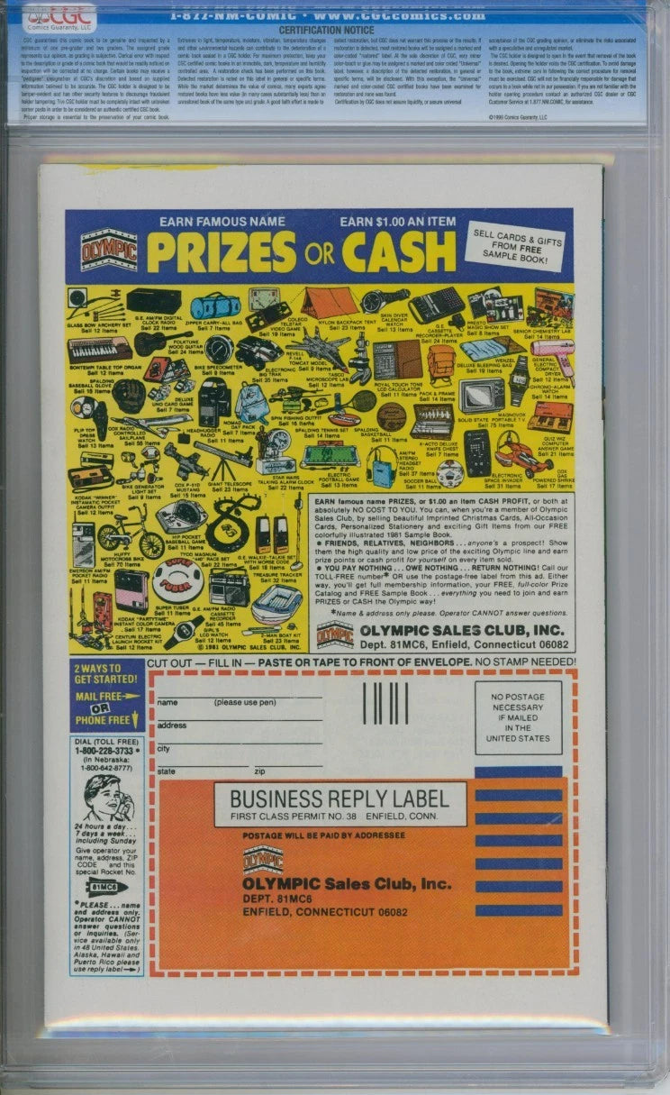 Daredevil #174 CGC 9.2 1st Appearance Of The Hand