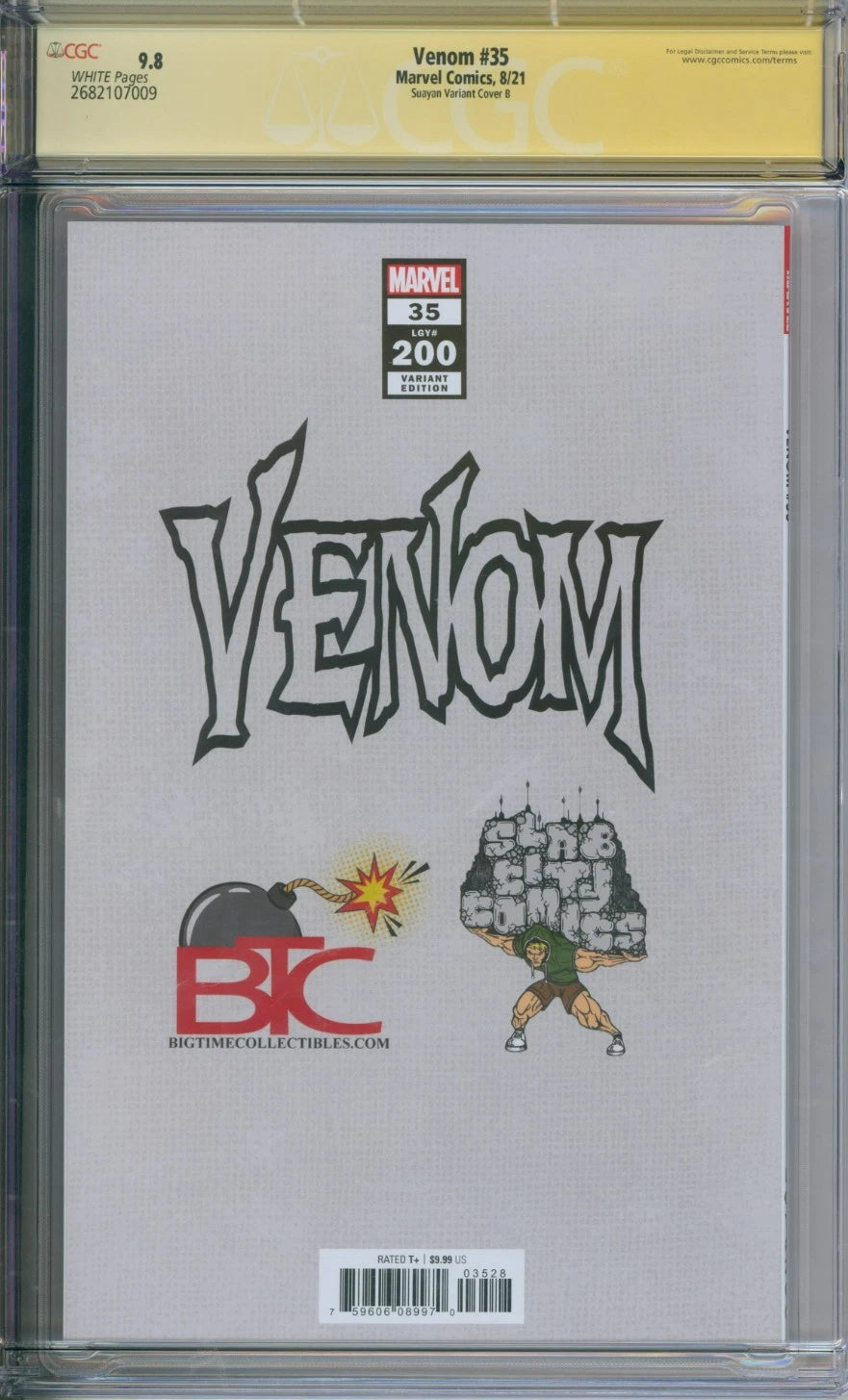 Venom #35 CGC Signature Series 9.8 Signed by Mico Suayan Variant B