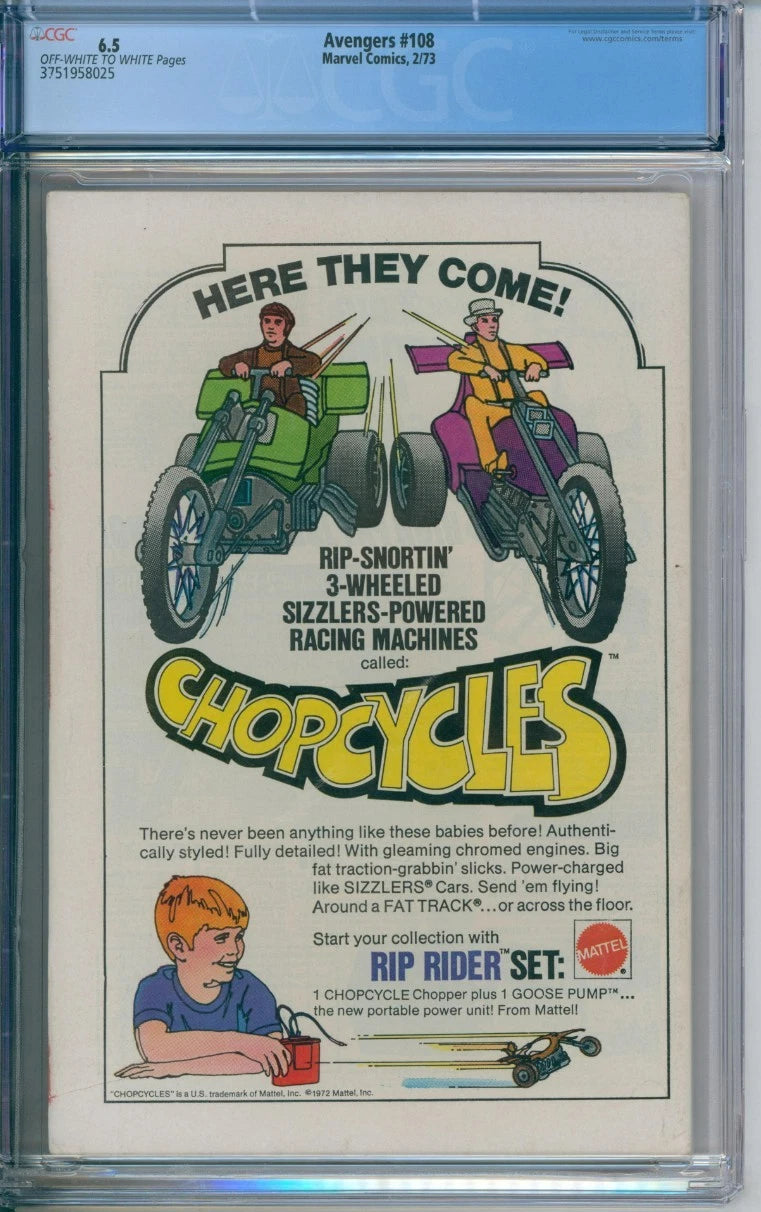 Avengers #108 CGC 6.5 Steve Englehart