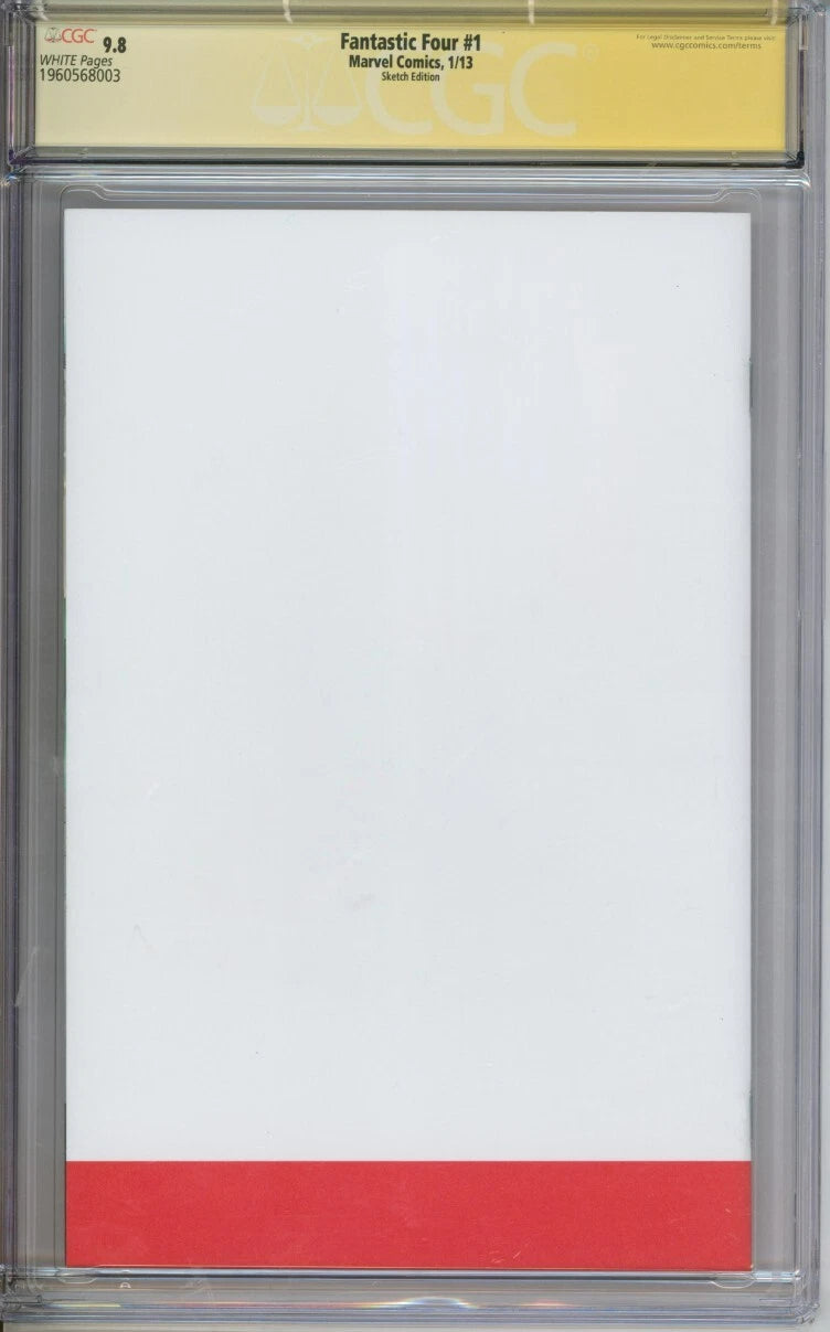 Fantastic Four #1 CGC Signature Series 9.8 Signed & Sketched By Partick Canter