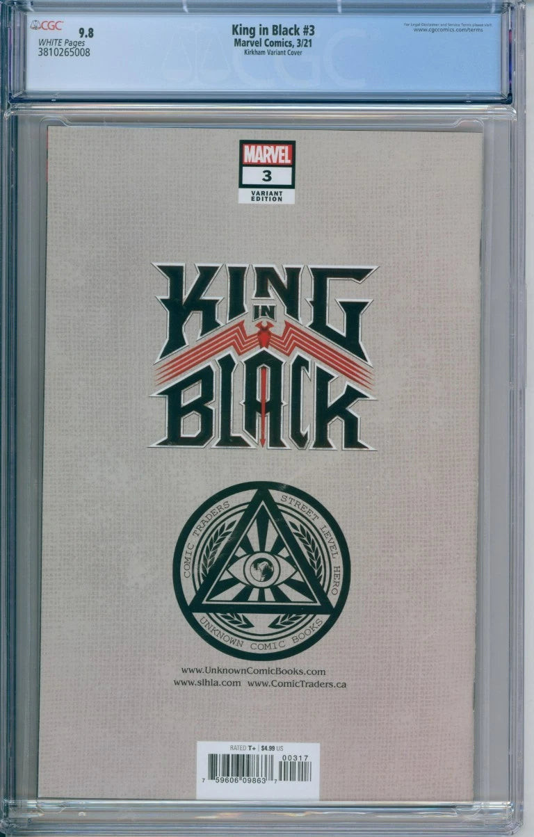 King in Black #3 CGC 9.8 Kirkham Variant