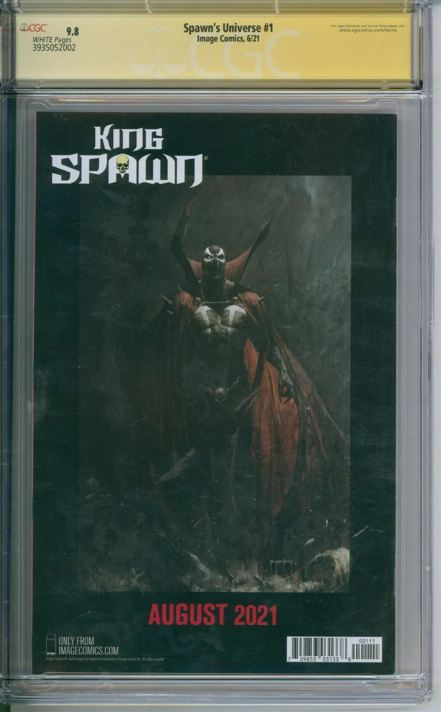 Spawn's Universe #1 CGC Signature Series 9.8 Signed J. Scott Campbell