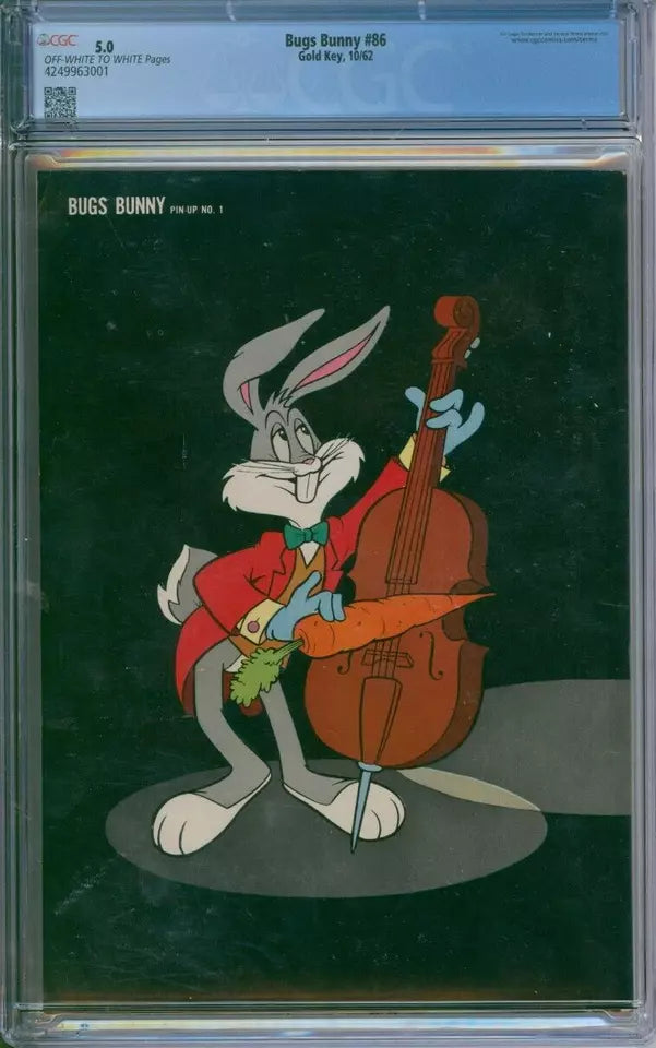 Bugs Bunny #86 CGC 5.0 1st Gold Key Issue, Logo, & Brand Emblem