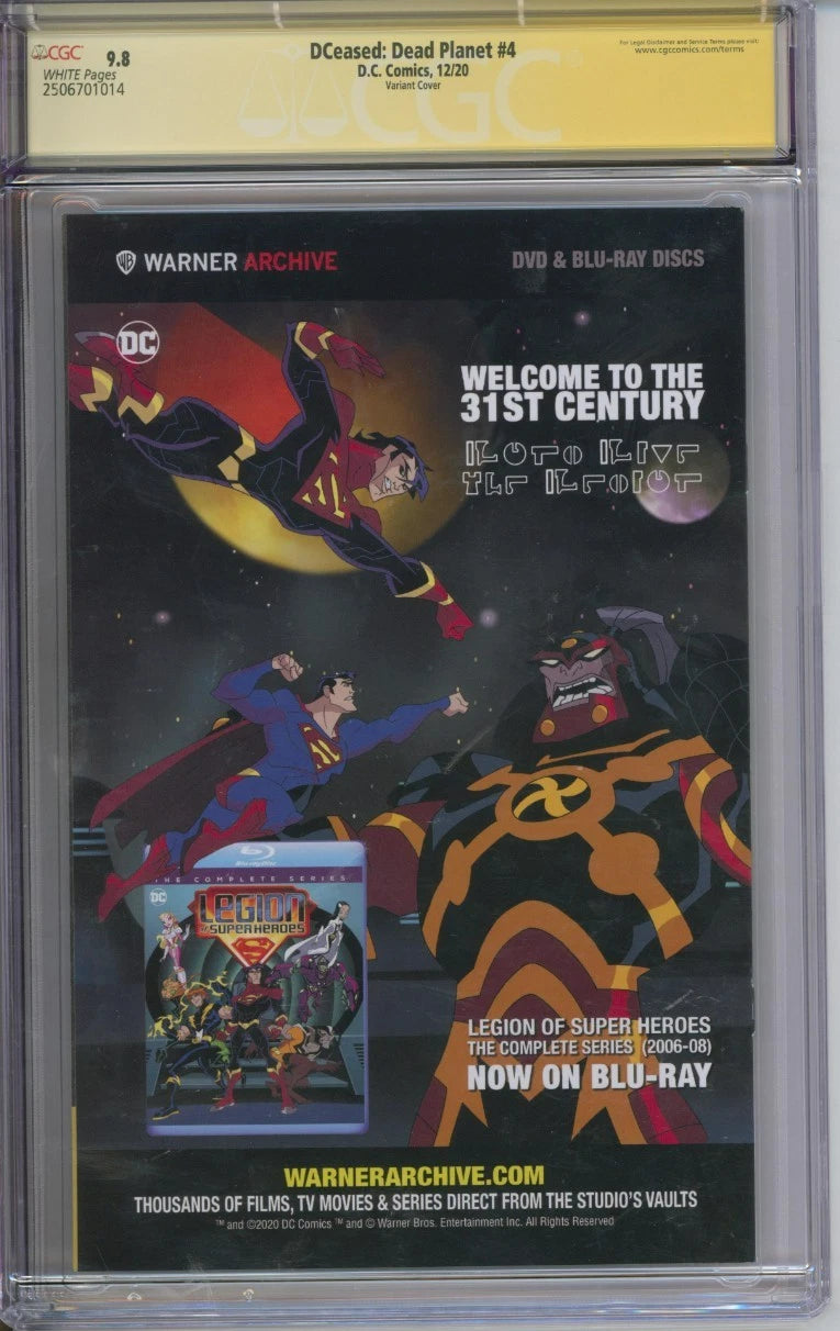 DCeased: Dead Planet #4 (A) CGC Signature Series 9.8 Signed By Francesco Mattina