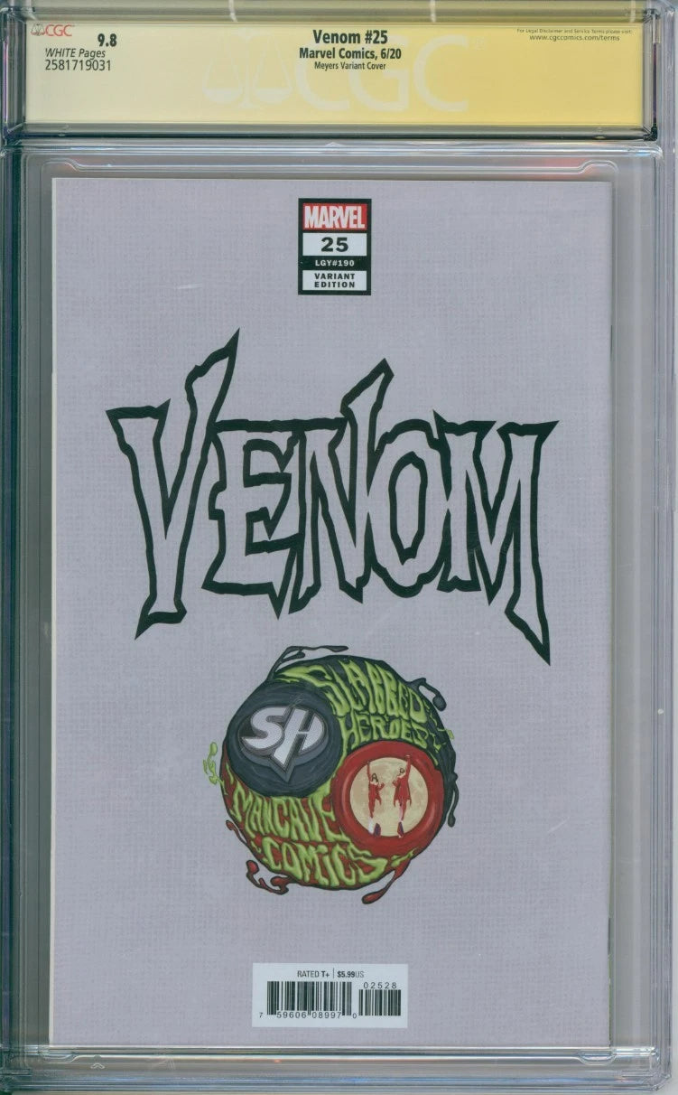 Venom #25 CGC Signature Series 9.8 Signed by Jonboy Meyers