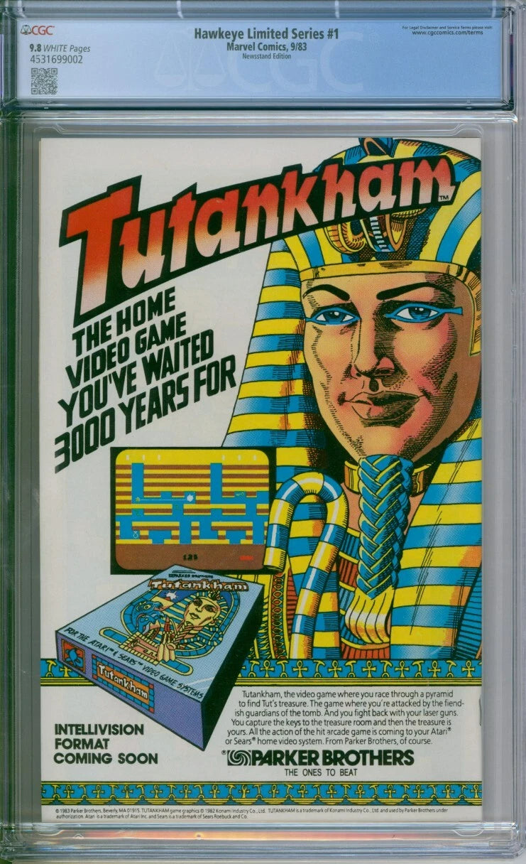 Hawkeye Limited Series #1 CGC 9.8 Newsstand Edition