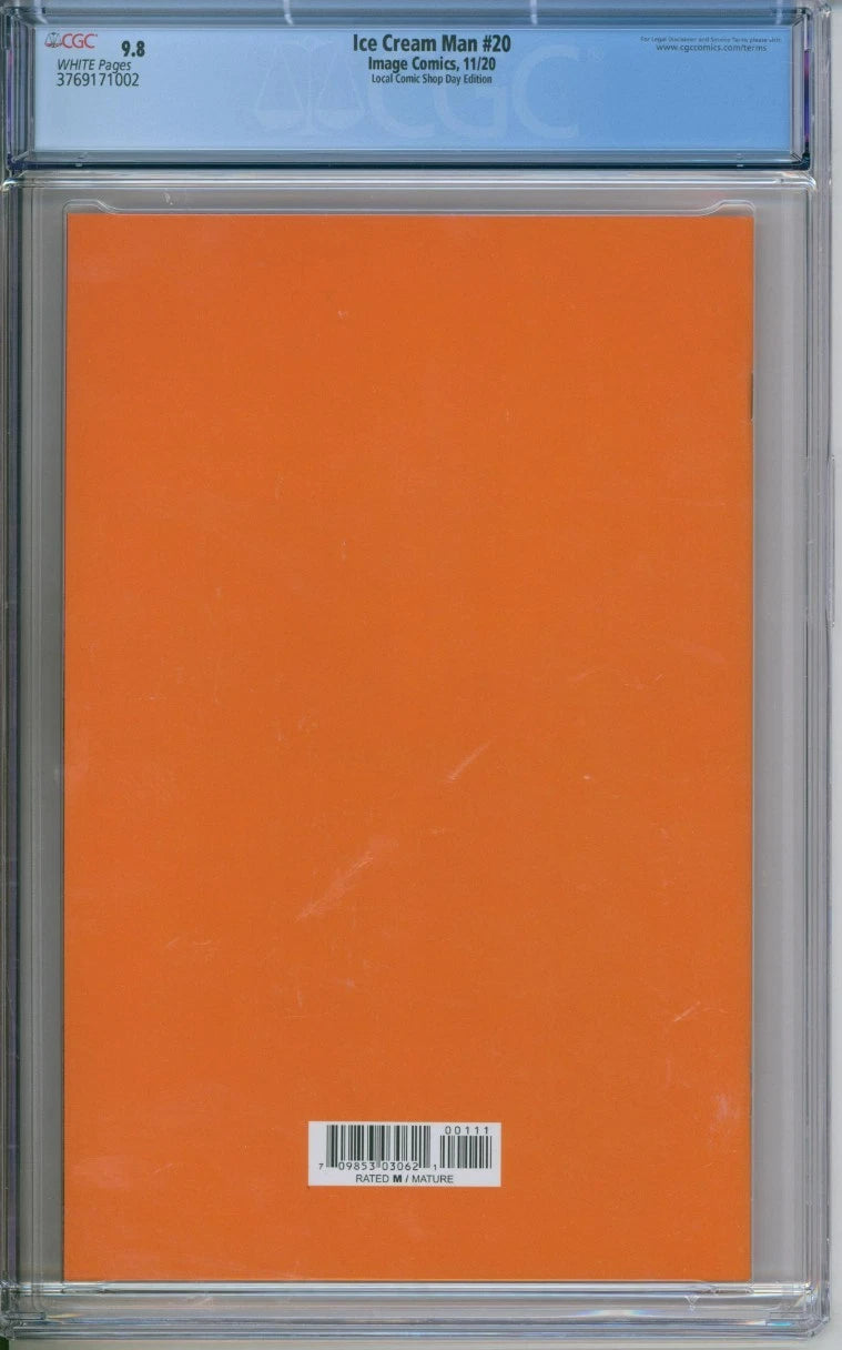 Image Comics Ice Cream Man #20 CGC 9.8 ("Green Eggs & Ham" homage cover)