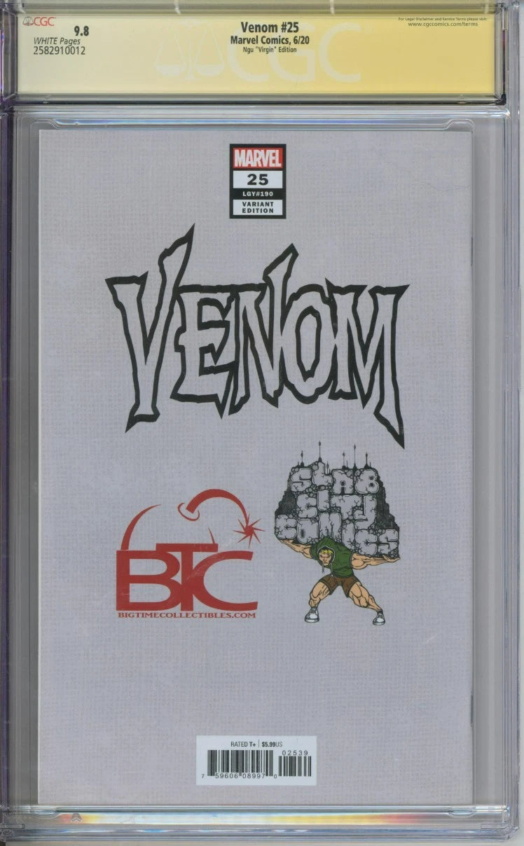 Venom #25 (B) CGC Signature Series 9.8 Signed By Kael NGU