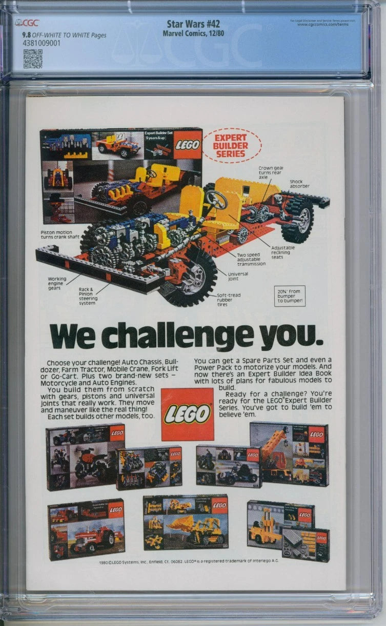 Star Wars #42 CGC 9.8 Part 4 Of "The Empire Strikes Back"