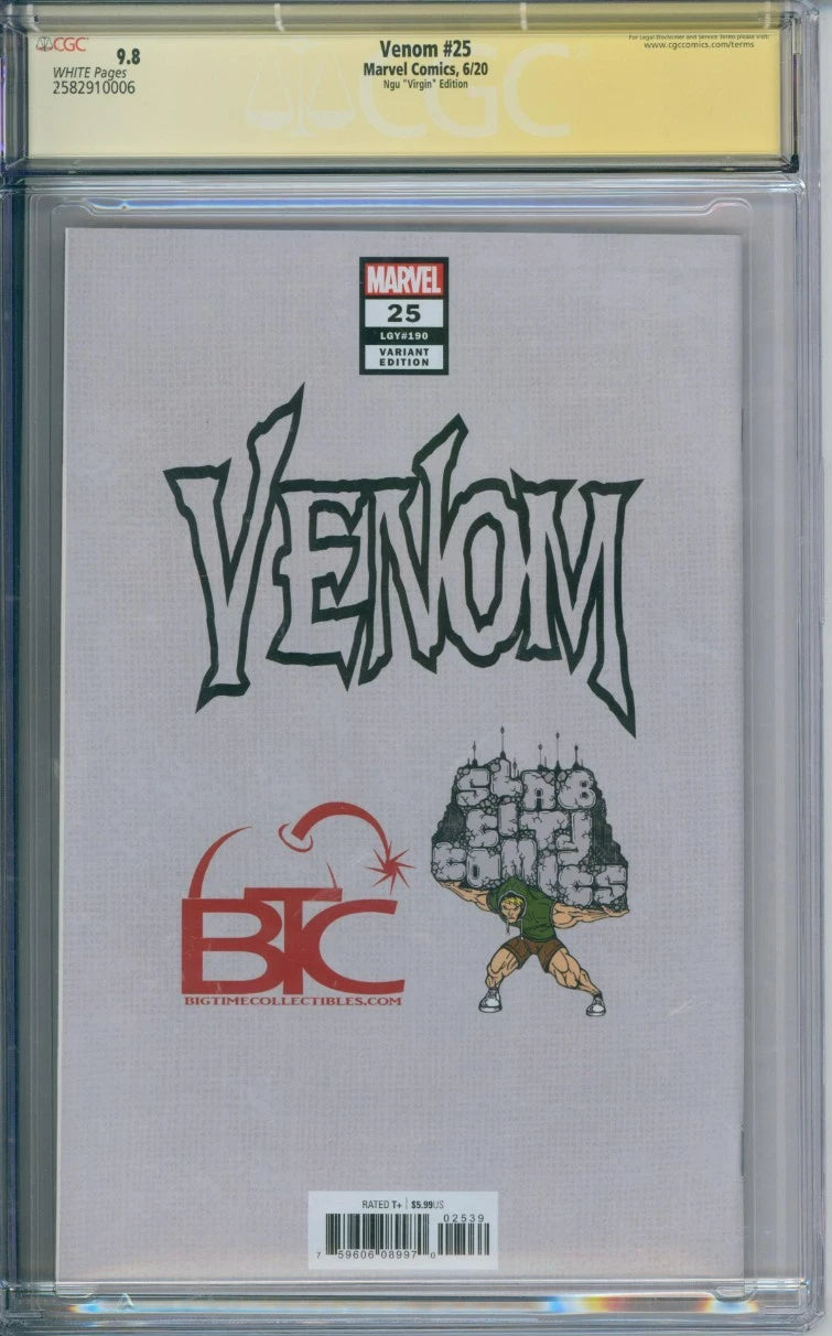 Venom #25 Ngu Virgin Edition CGC Signature Series 9.8 Signed by Kael Ngu
