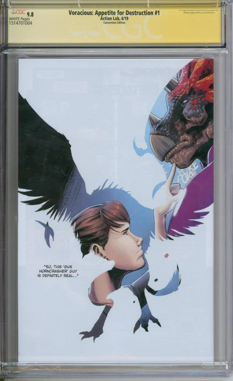 Voracious: Appetite For Destruction #1 CGC Signature 9.8 Signed By Chad Hardin & Markisan Naso