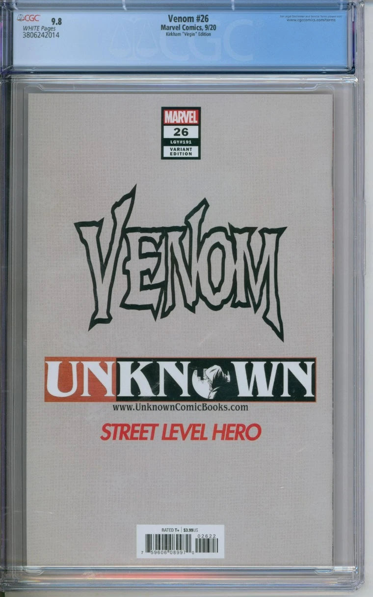 Venom #26 CGC 9.8 Kirkham "Virgin" Edition