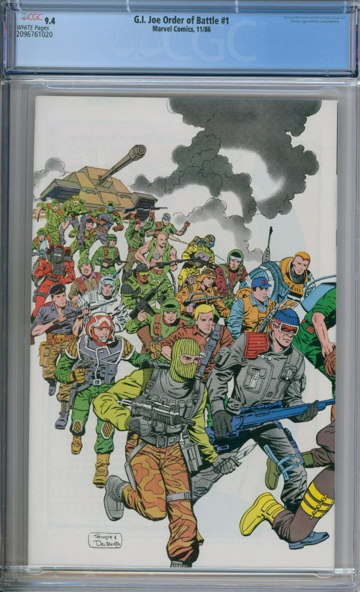 G.I. Joe Order Of Battle #1 CGC 9.4 Wraparound Cover