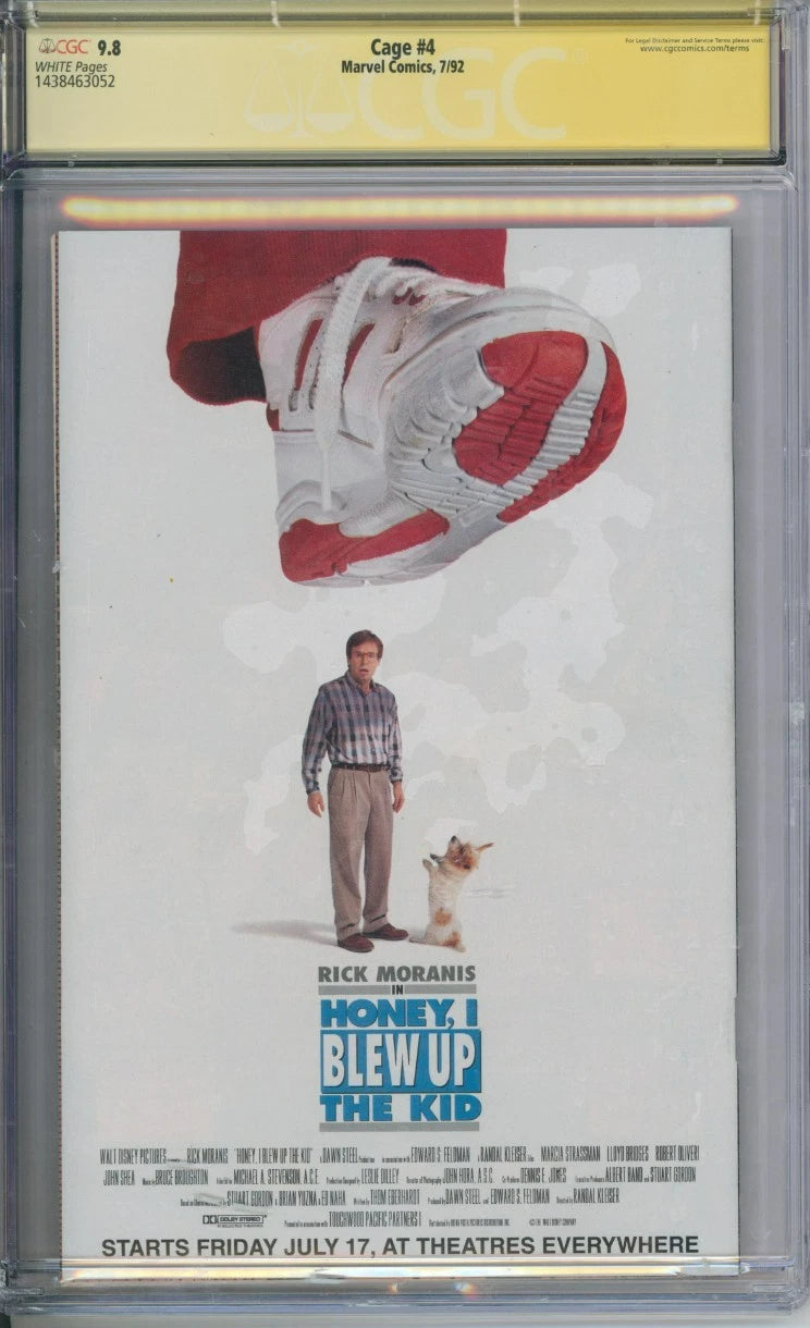 Cage #4 CGC Signature Series 9.8 Signed By Mike Colter