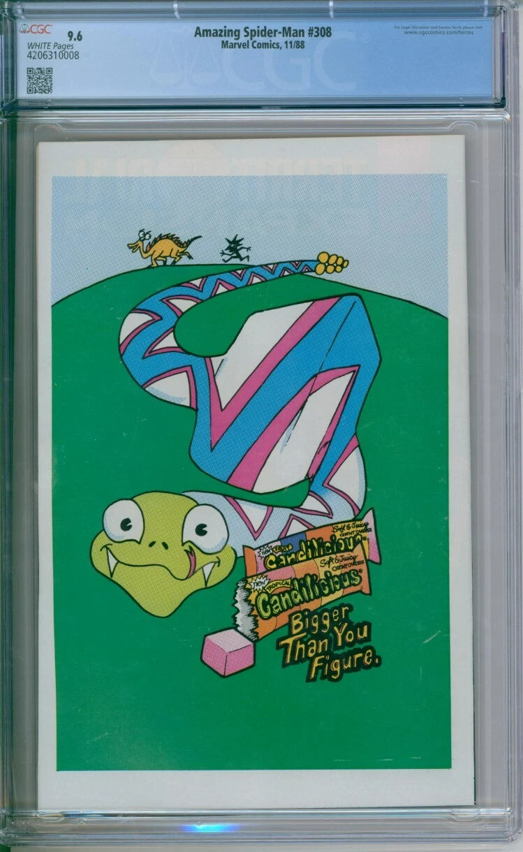 The Amazing Spider-Man #308 CGC 9.6 Taskmaster Appearance