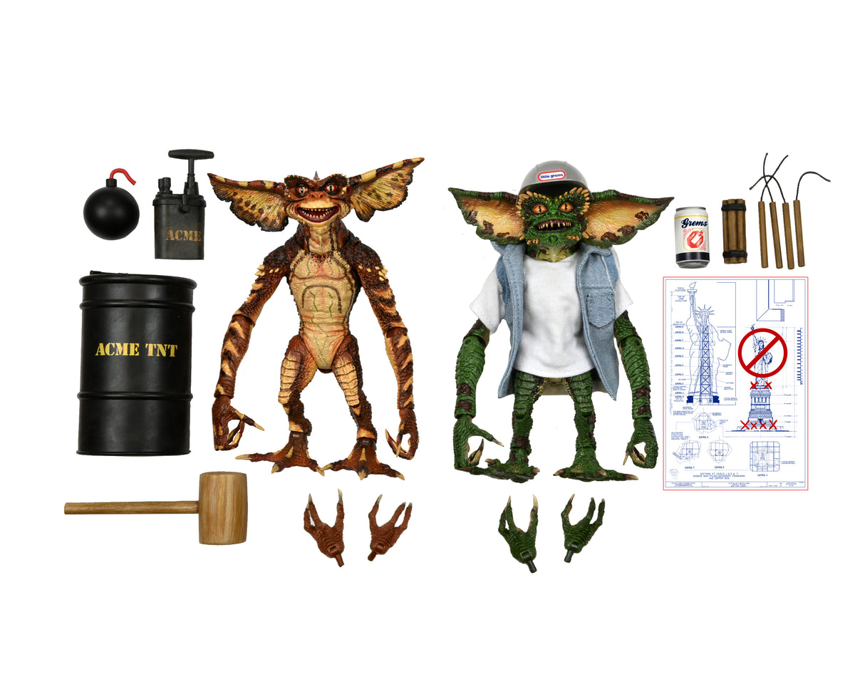 GREMLINS 2 - 7IN SCALE ACTION FIGURES - DEMOLITION GREMLINS 2-PACK